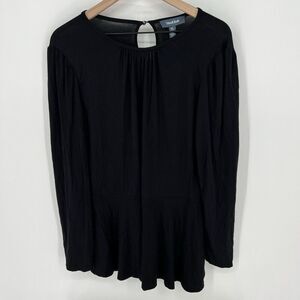 ModCloth Black Drop Waist Blouse Size XL